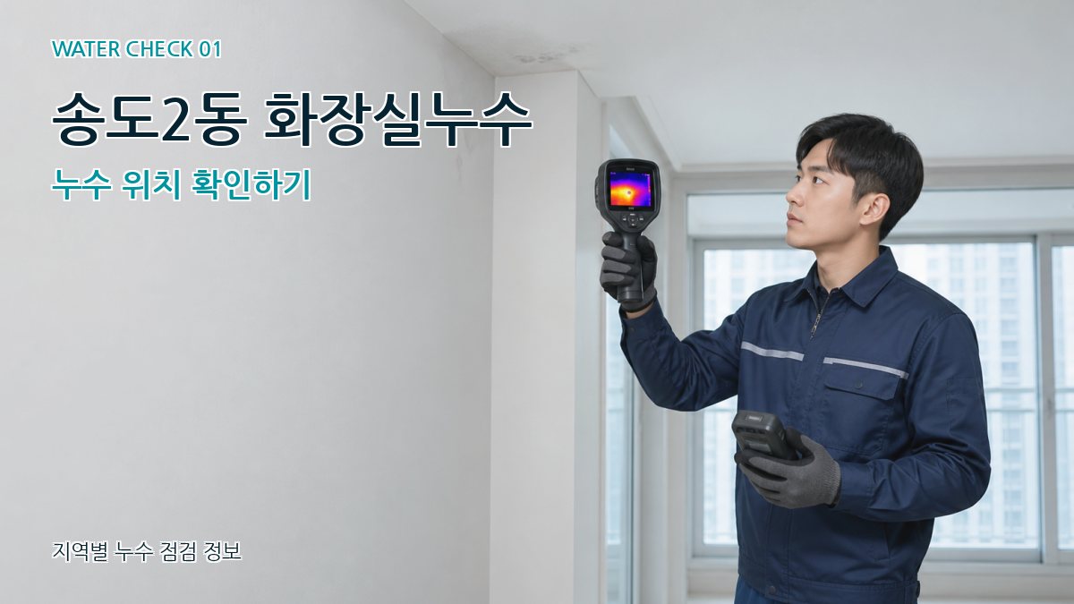 송도2동 화장실누수 누수 위치 확인하기