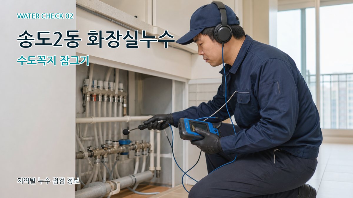 송도2동 화장실누수 수도꼭지 잠그기