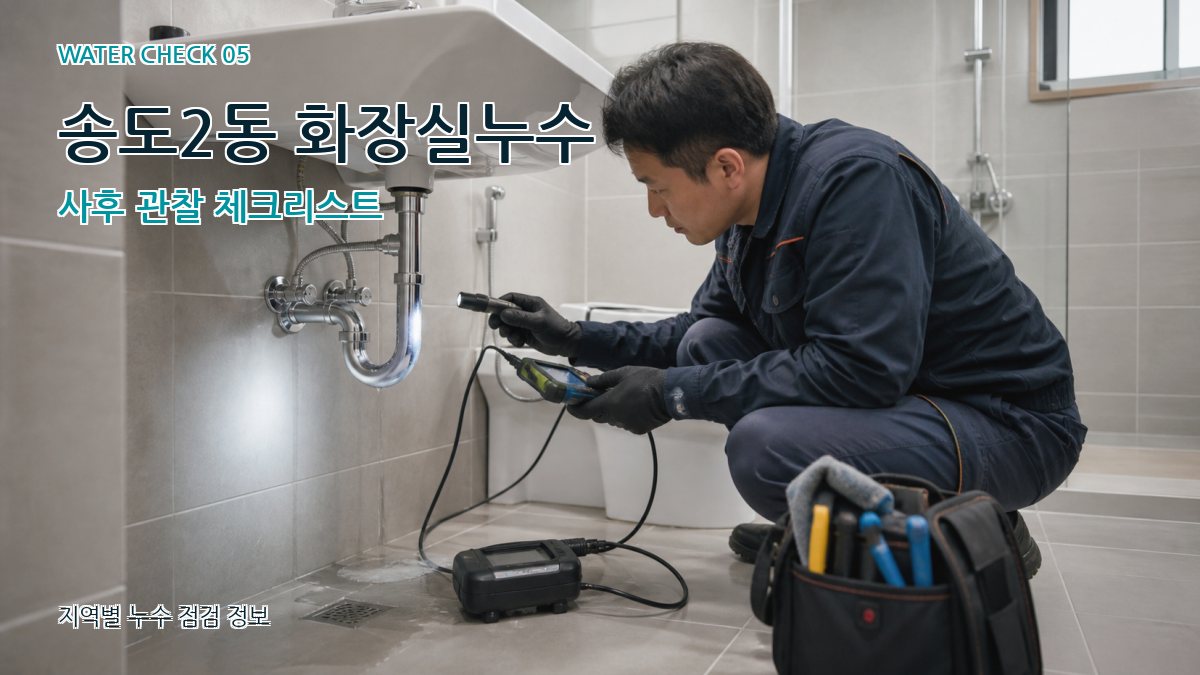 송도2동 화장실누수 사후 관찰 체크리스트