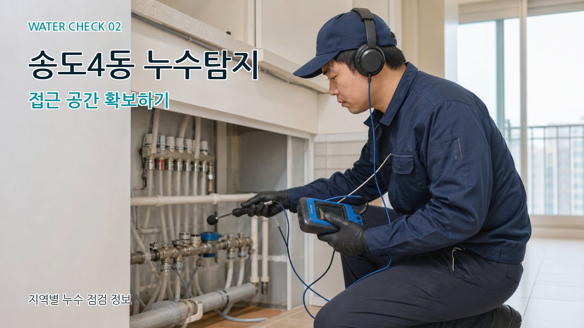 송도4동 화장실누수 누수탐지 이미지