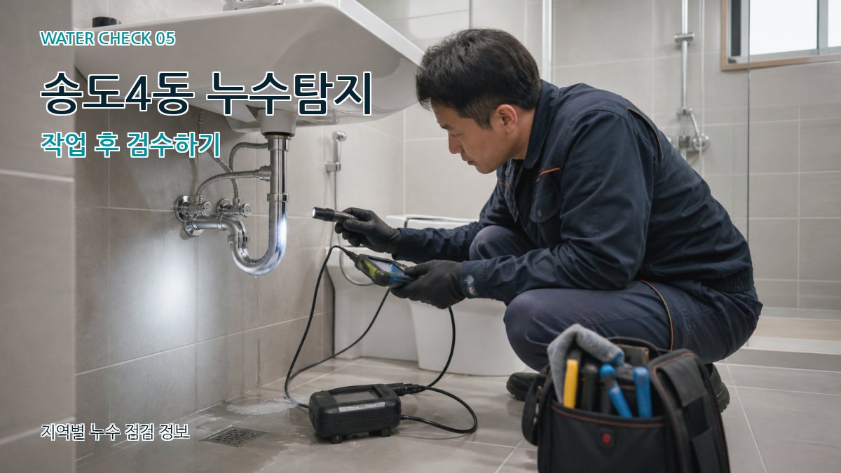 송도4동 누수공사 누수탐지 이미지