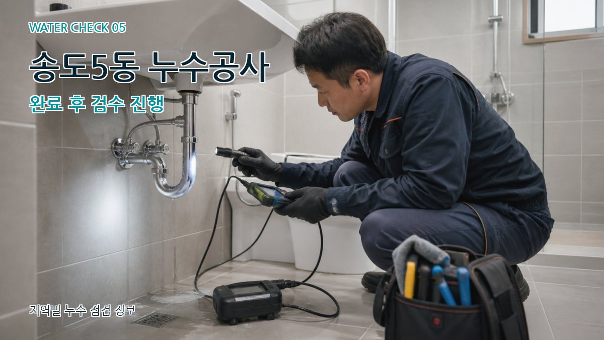 송도5동 누수공사 누수탐지 이미지