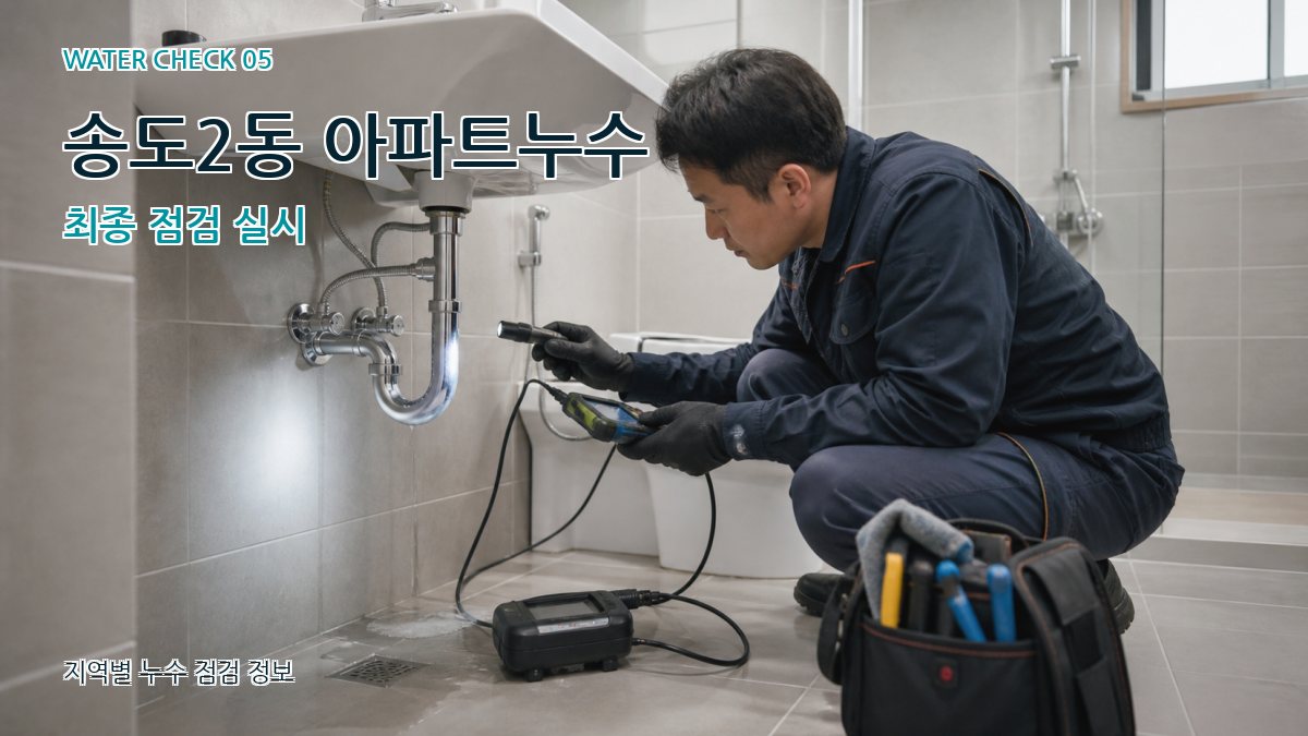 송도2동 아파트누수 최종 점검 실시