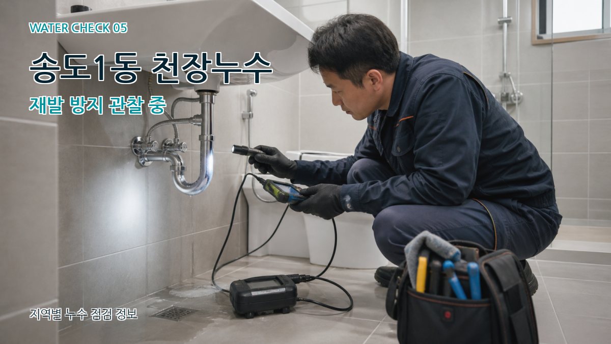 송도1동 누수공사 누수탐지 이미지