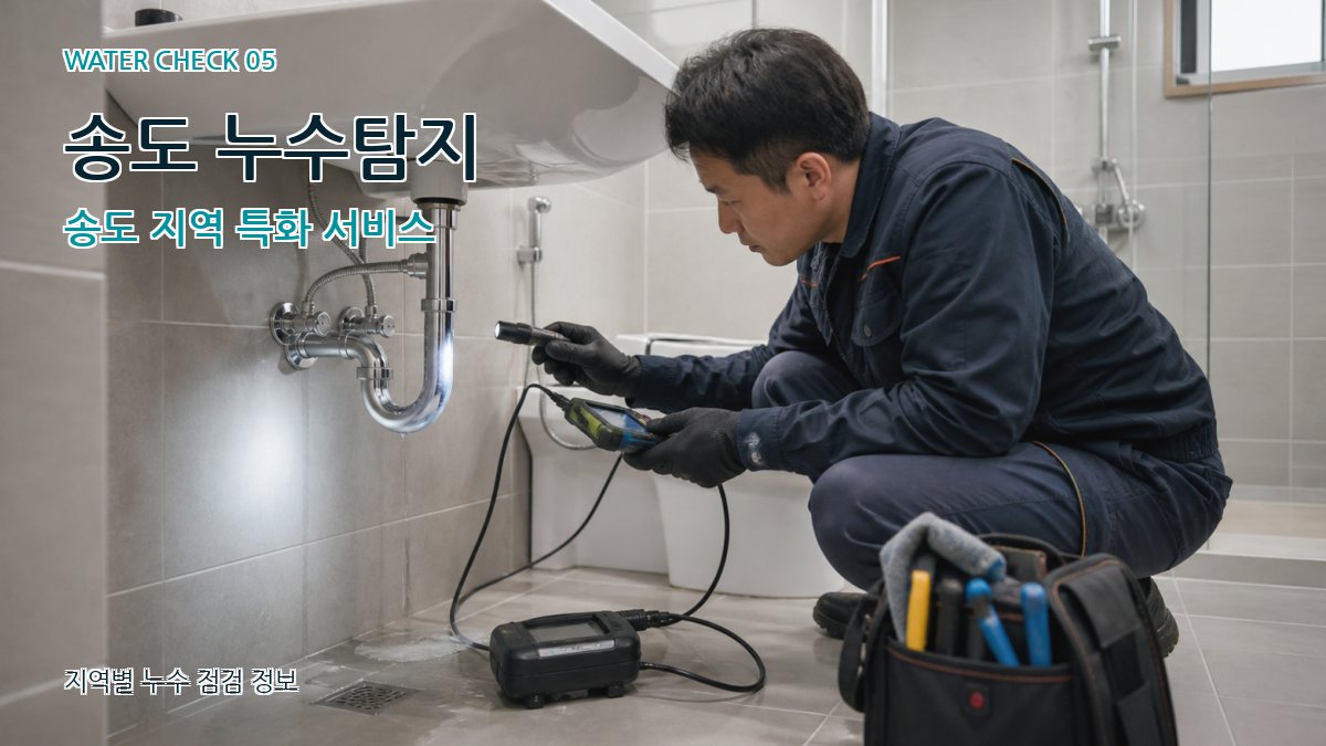 송도 누수탐지 송도 지역 특화 서비스