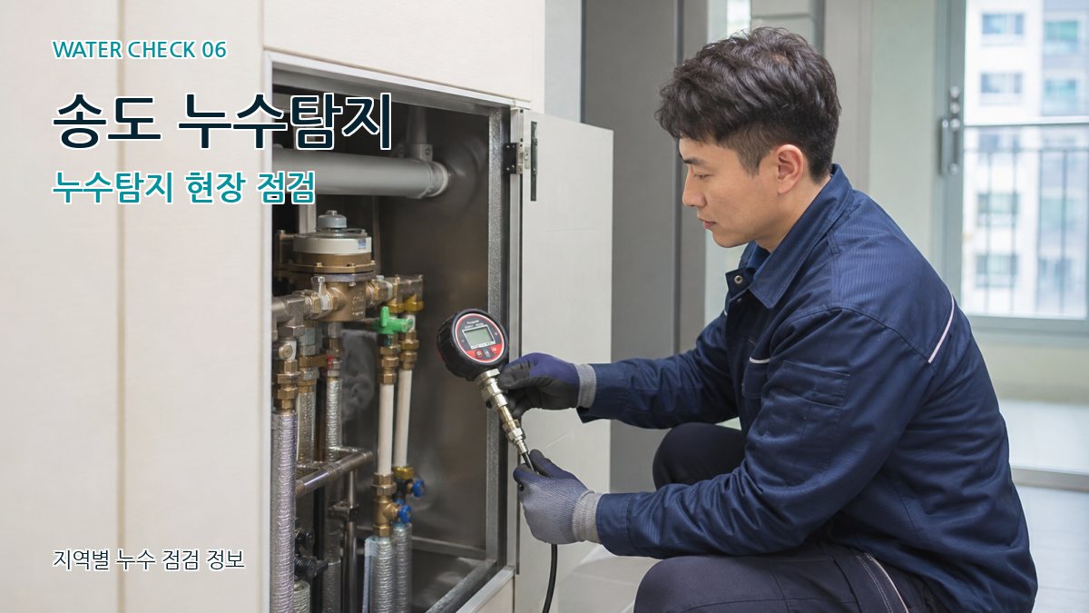 송도 누수탐지 누수탐지 현장 점검