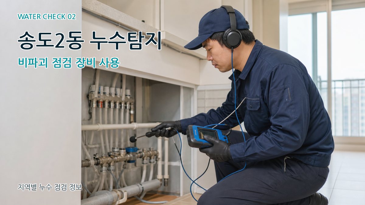 송도2동 화장실누수 누수탐지 이미지