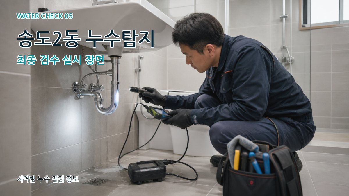 송도2동 누수공사 누수탐지 이미지