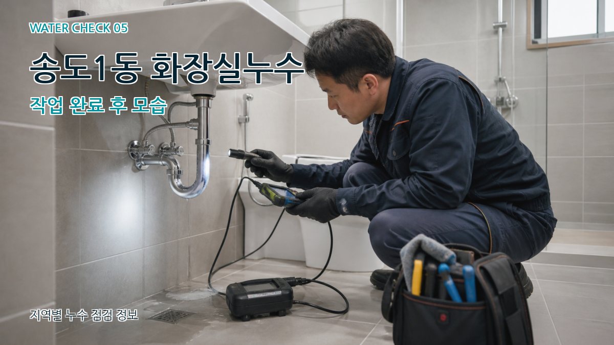 송도1동 누수공사 누수탐지 이미지