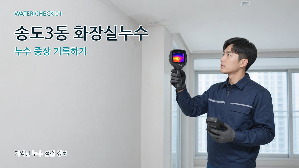 송도3동 아파트누수 누수탐지 이미지