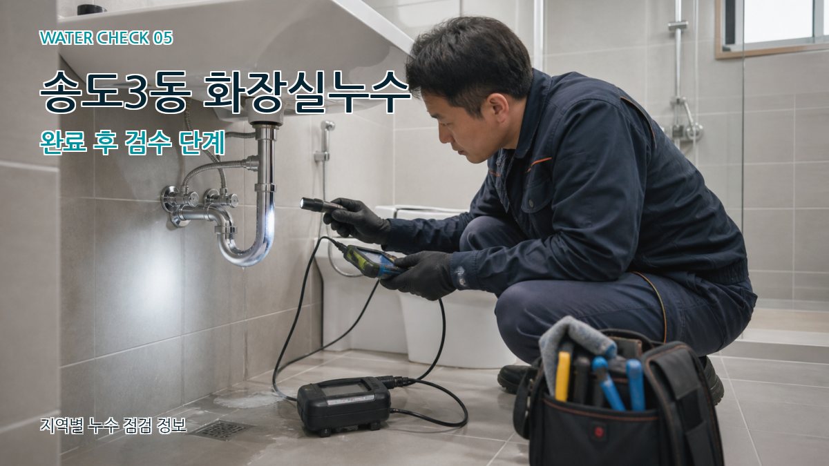 송도3동 누수공사 누수탐지 이미지