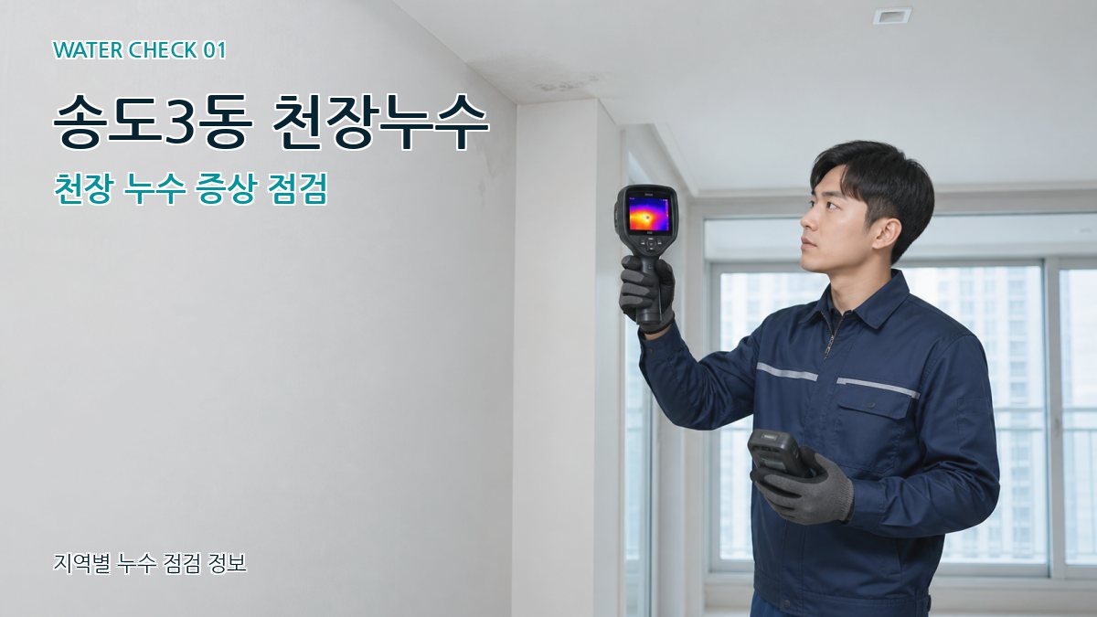 송도3동 아파트누수 누수탐지 이미지