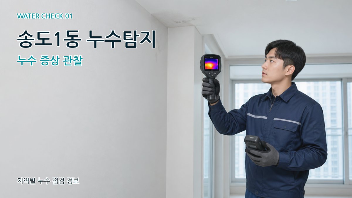 송도1동 누수탐지 누수 증상 관찰