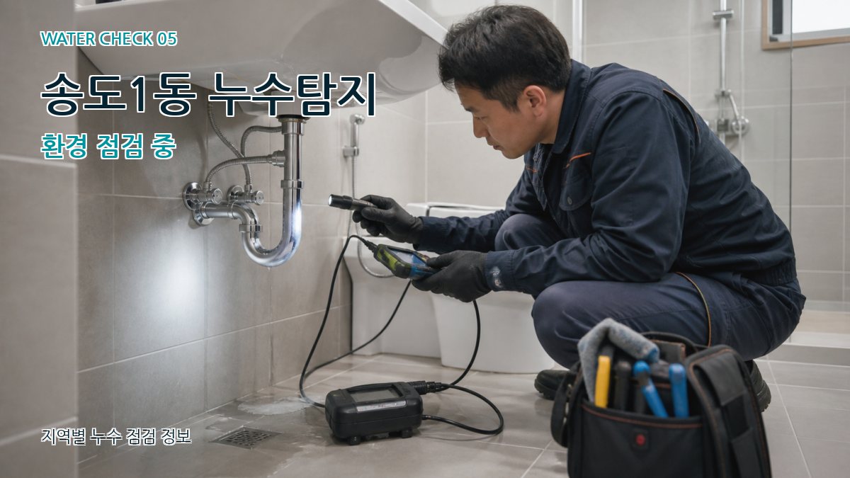 송도1동 누수탐지 환경 점검 중