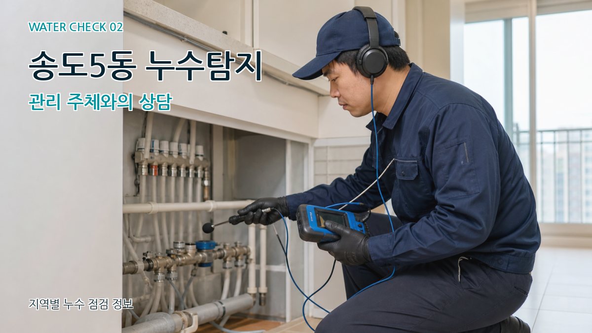 송도5동 누수탐지 관리 주체와의 상담