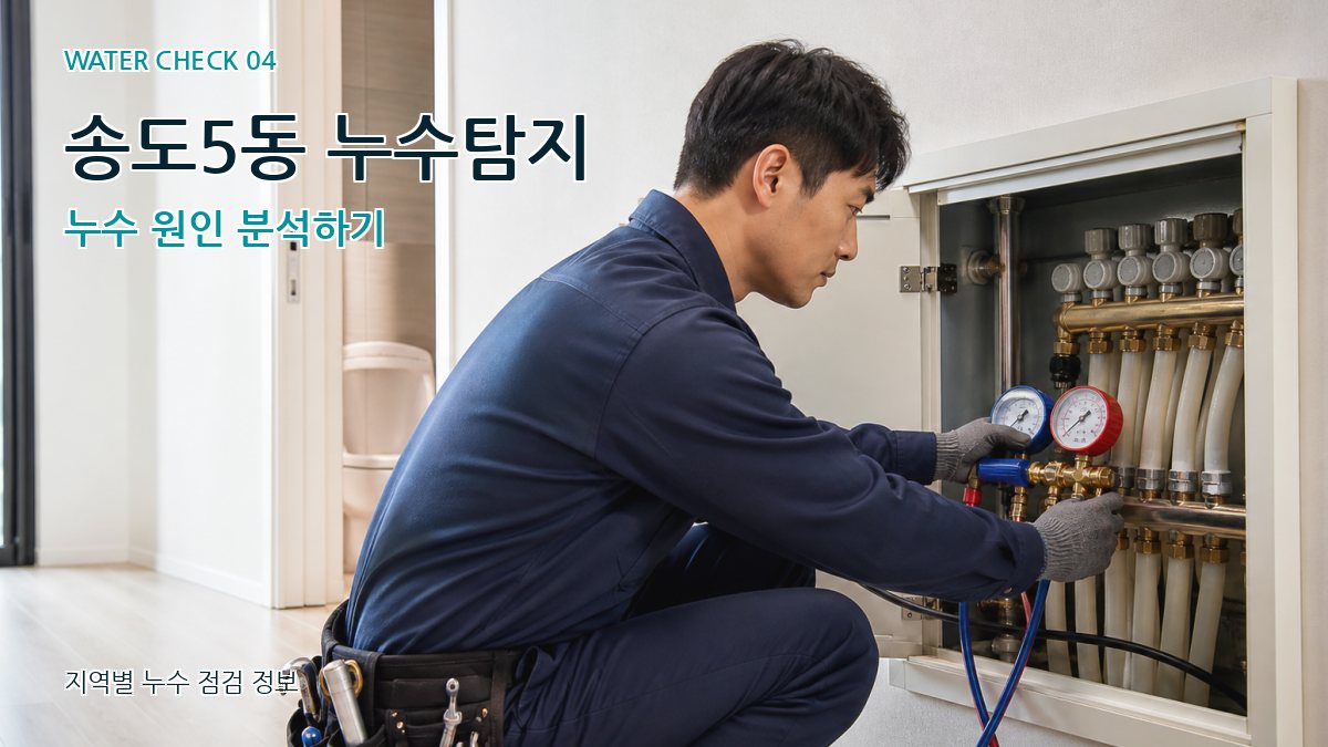 송도5동 누수탐지 누수 원인 분석하기