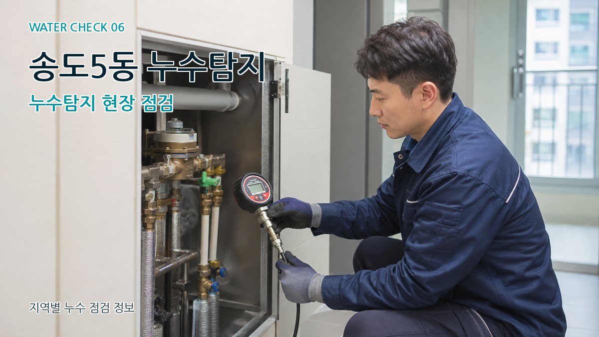 송도5동 누수탐지 누수탐지 현장 점검