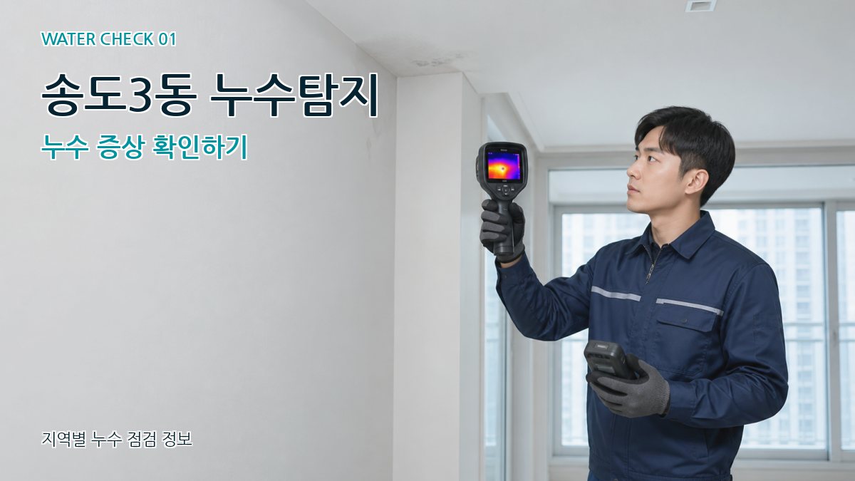 송도3동 누수탐지 누수 증상 확인하기