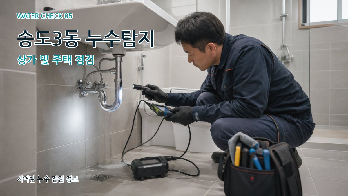 송도3동 누수탐지 상가 및 주택 점검