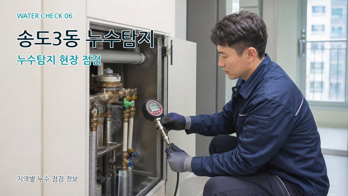 송도3동 누수탐지 누수탐지 현장 점검