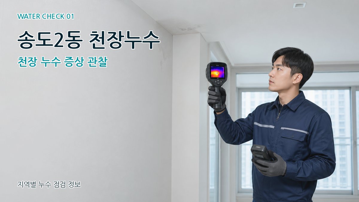 송도2동 천장누수 천장 누수 증상 관찰