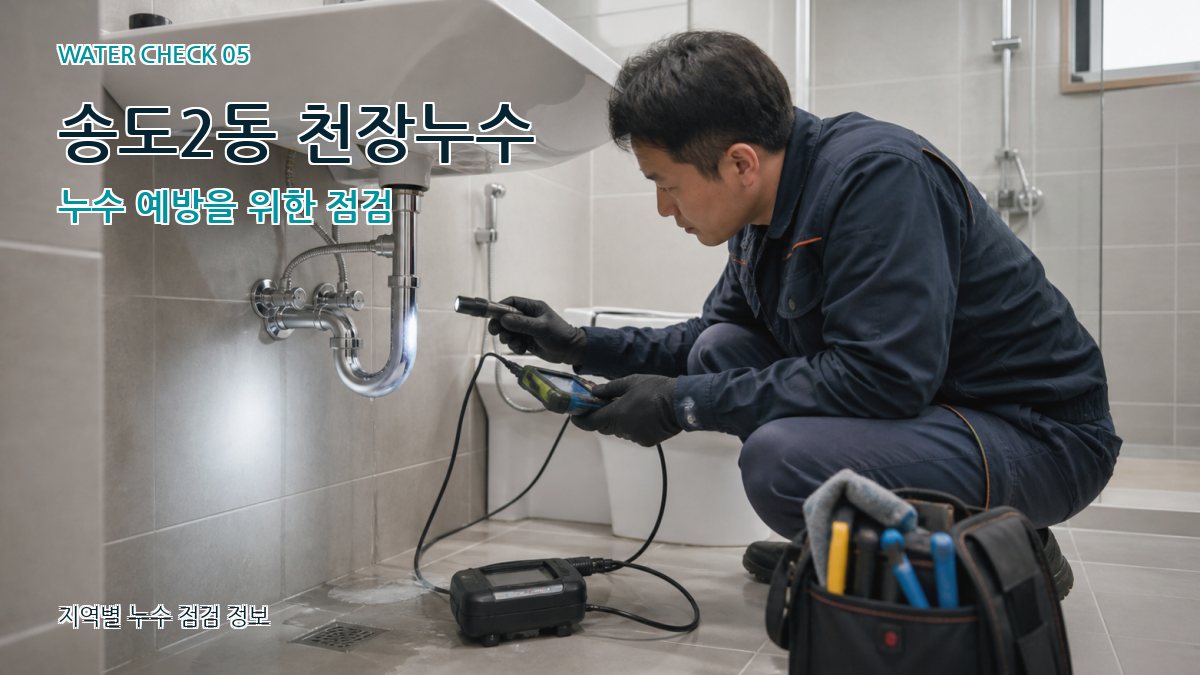송도2동 천장누수 누수 예방을 위한 점검