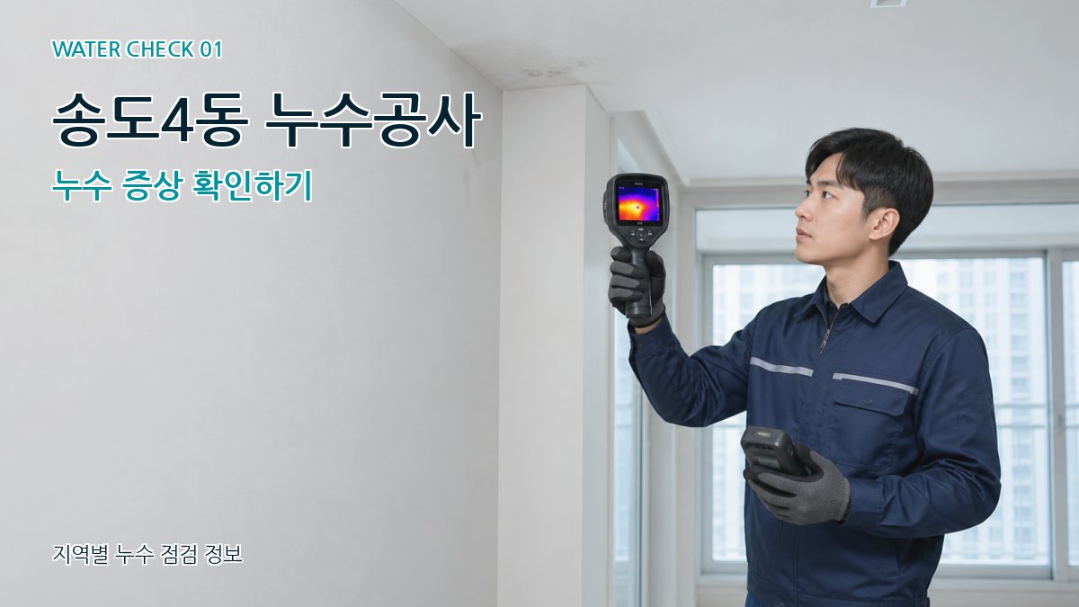 송도4동 아파트누수 누수탐지 이미지