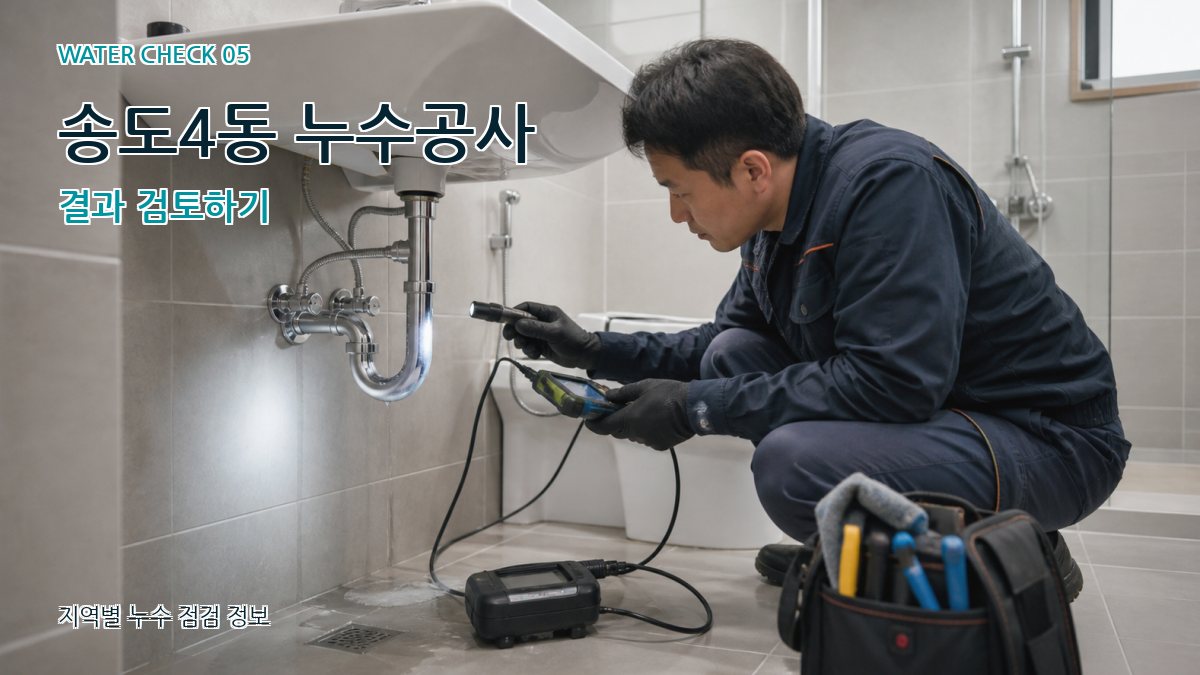 송도4동 누수공사 누수탐지 이미지