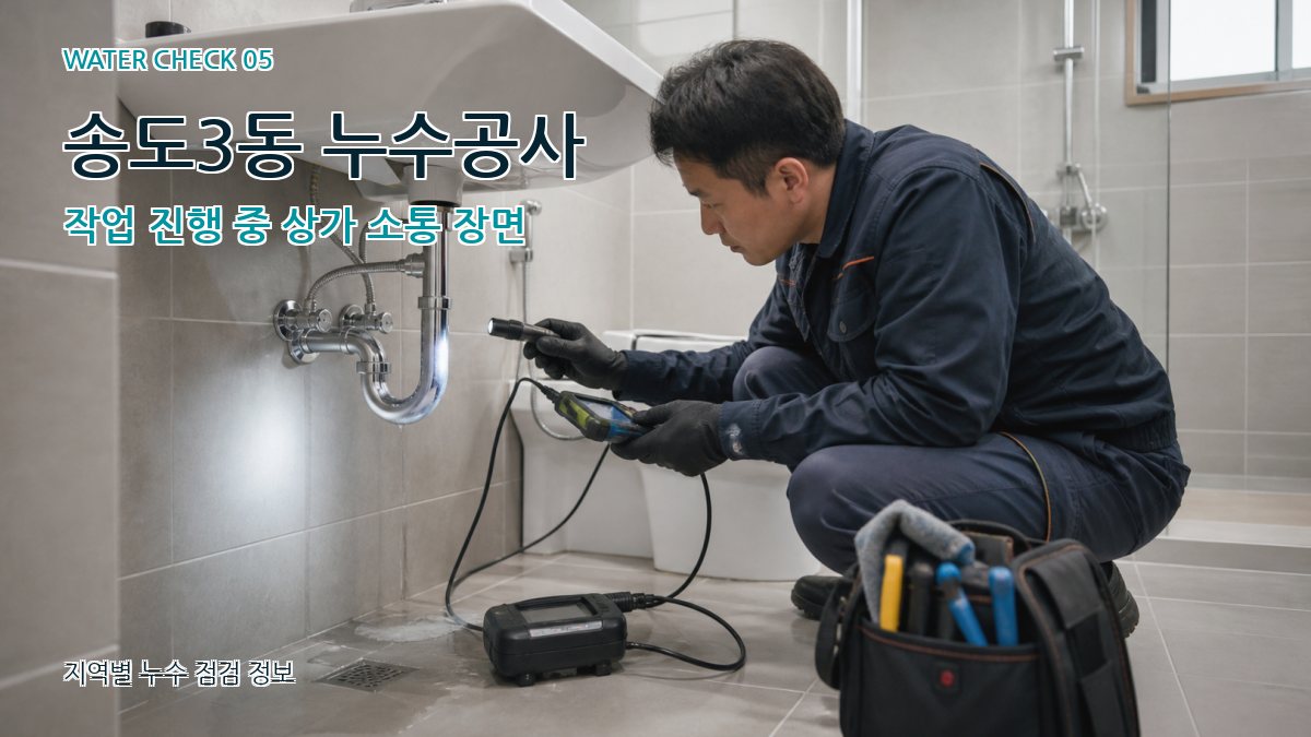 송도3동 누수공사 누수탐지 이미지