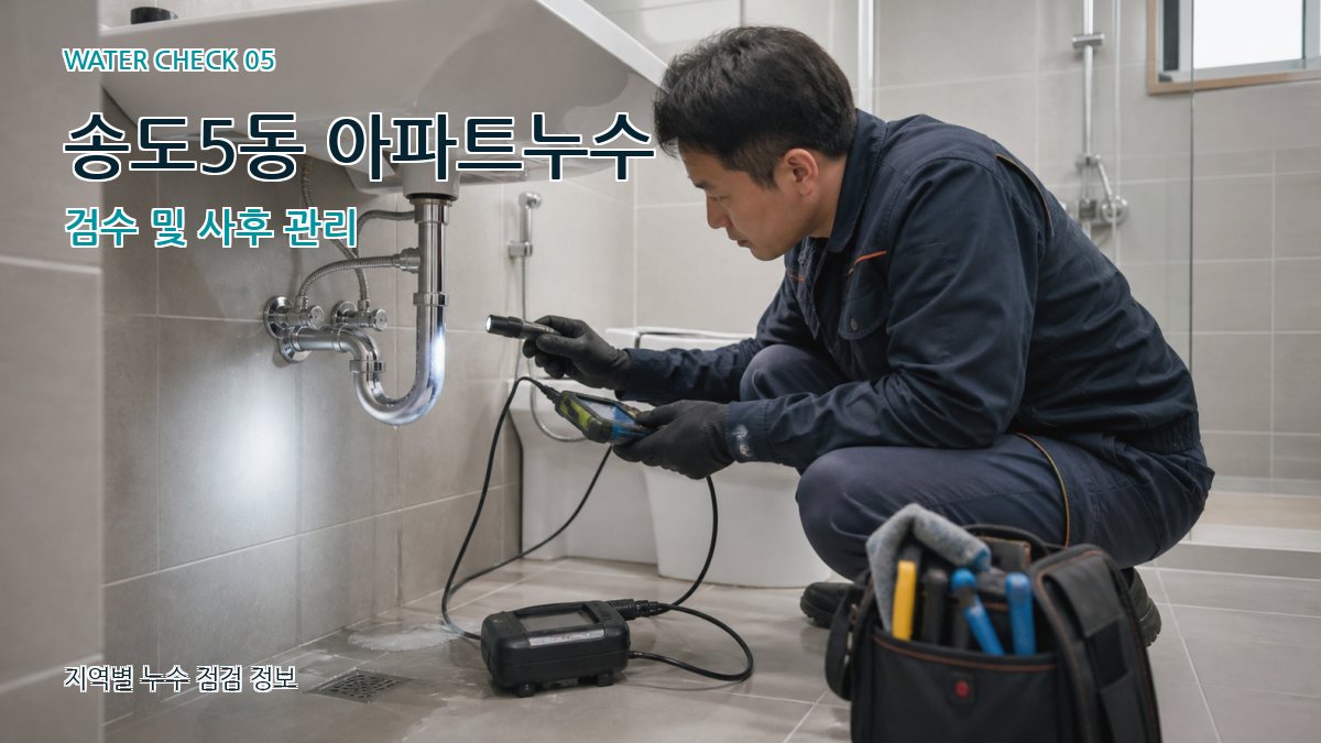 송도5동 아파트누수 검수 및 사후 관리