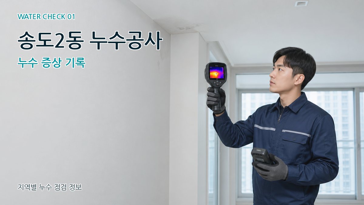 송도2동 누수공사 누수 증상 기록