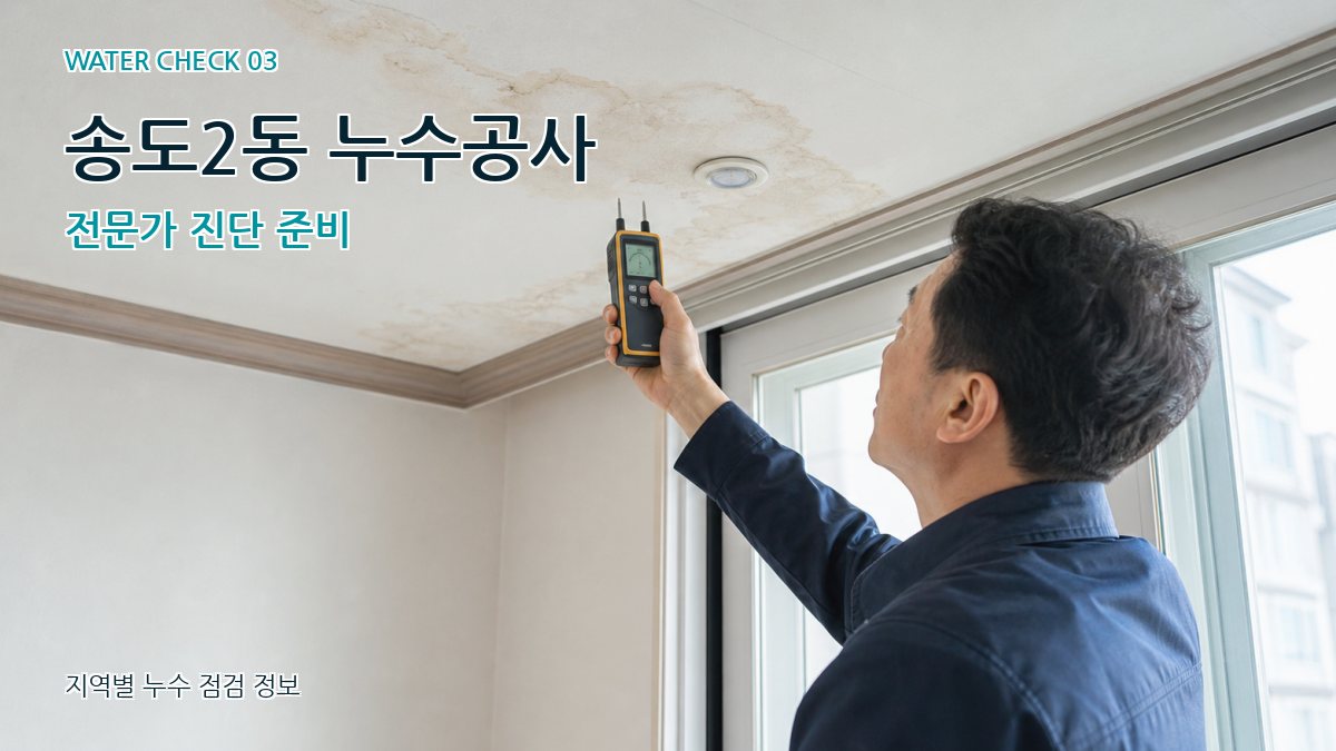 송도2동 누수공사 전문가 진단 준비